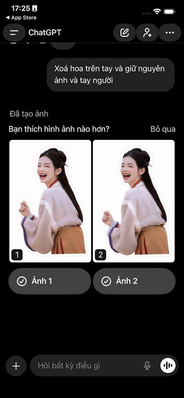 Ảnh xóa vật thể bằng ChatGPT