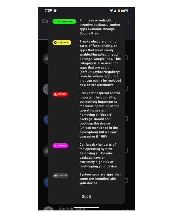 Mã hóa màu của Canta