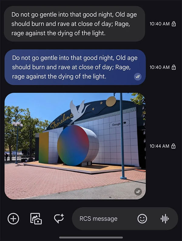 Thể hiện thông báo đã đọc