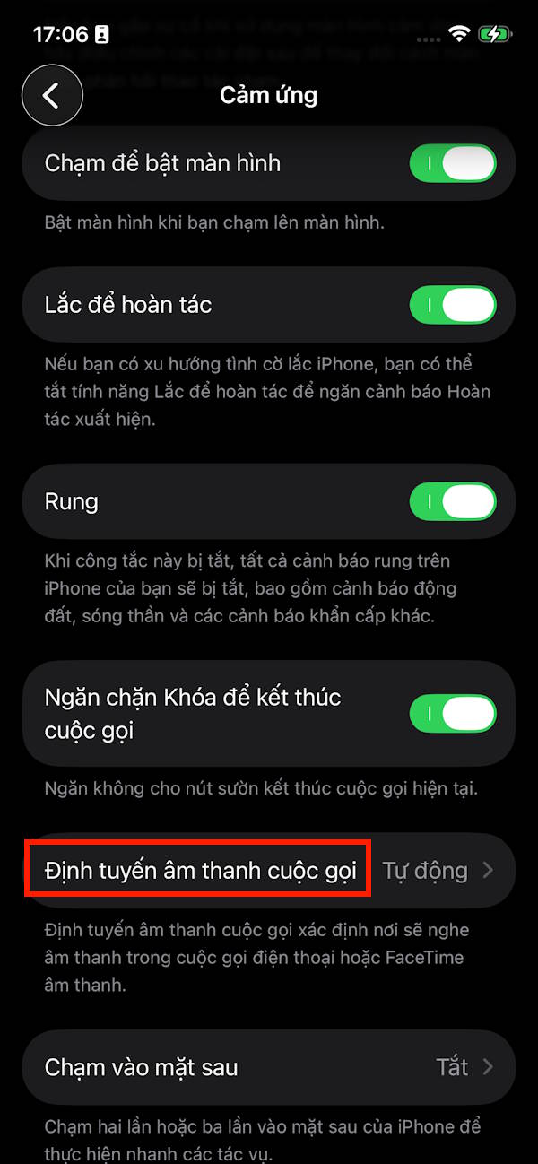 Định tuyến âm thanh cuộc gọi trên iPhone