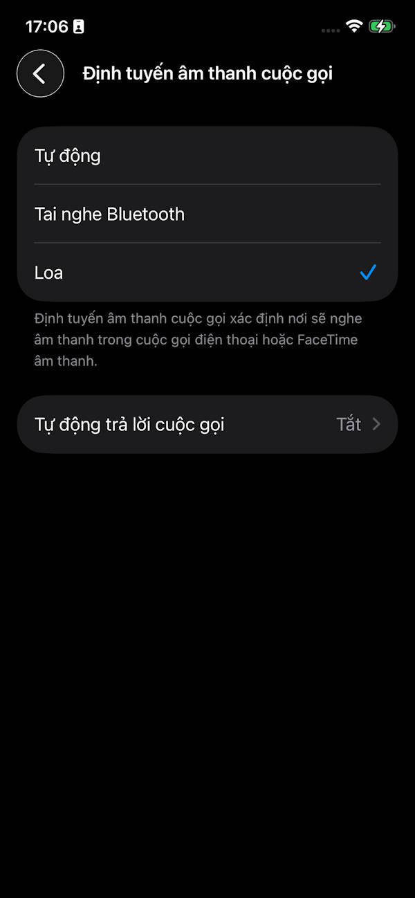 Trả lời cuộc gọi iPhone bằng loa ngoài 