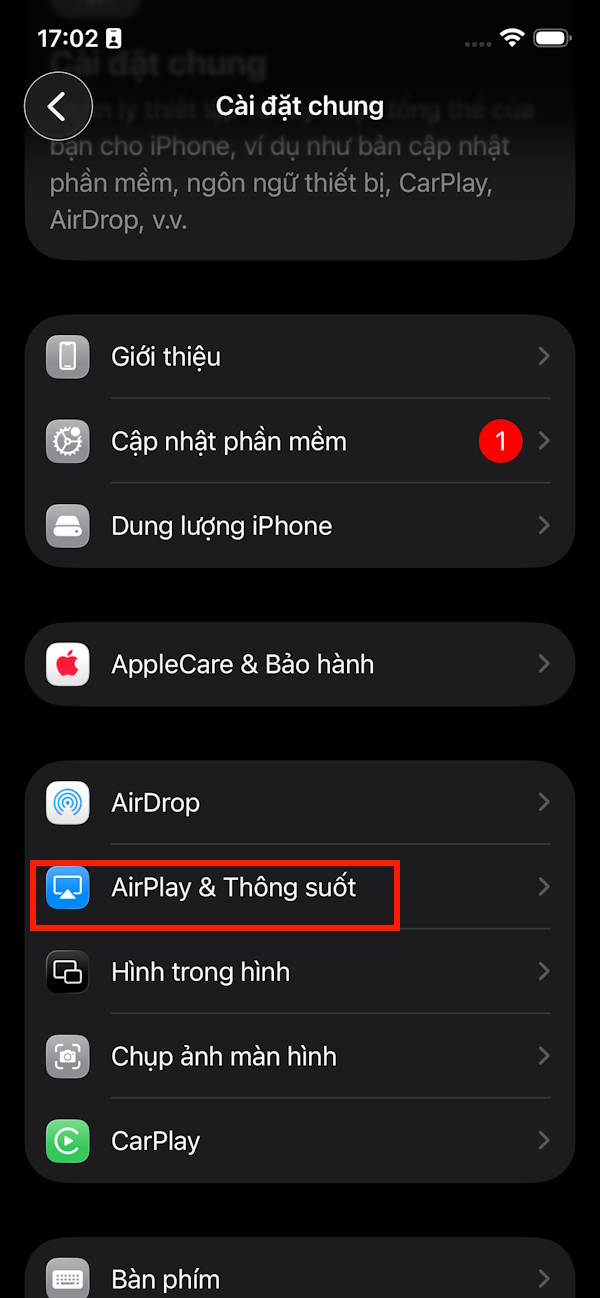 AirPlay & Thông suốt