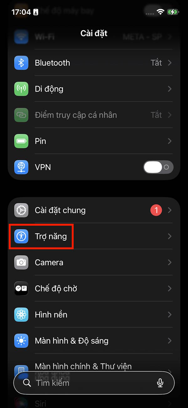 Trợ năng iPhone