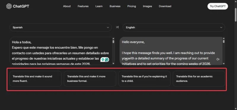 Kiểm soát phong cách dịch