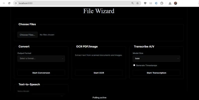 Giao diện người dùng FileWizard