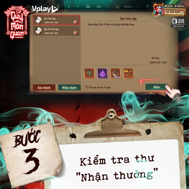 code quỷ môn quan vplay