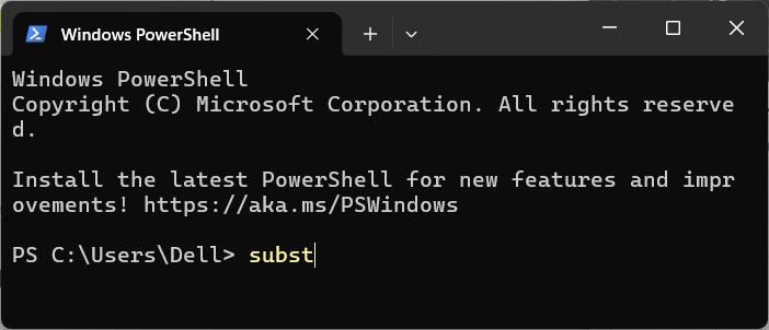 Kiểm tra ổ đĩa ảo trên Windows Terminal