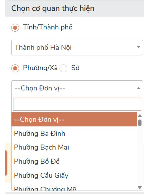 Đơn vị thực hiện 
