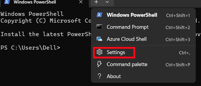Cài đặt Terminal