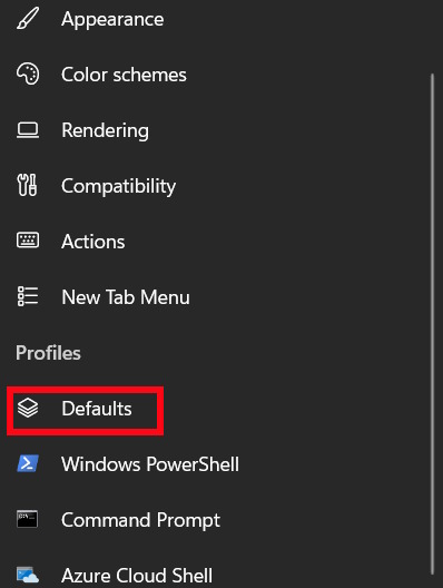Chỉnh cài đặt cho Terminal
