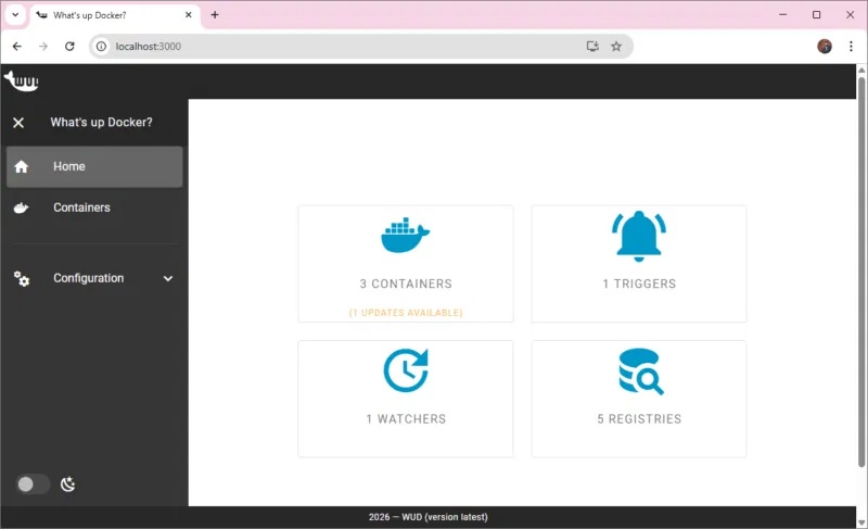 Bảng điều khiển WUD