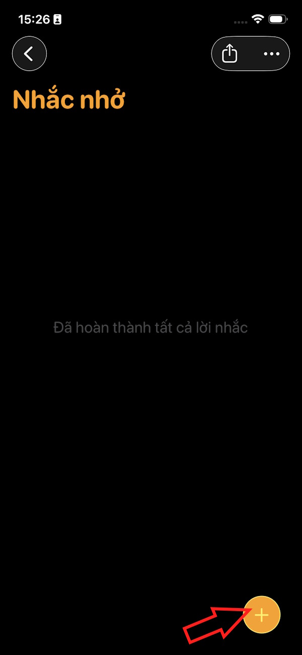 Tạo lời nhắc iPhone mới