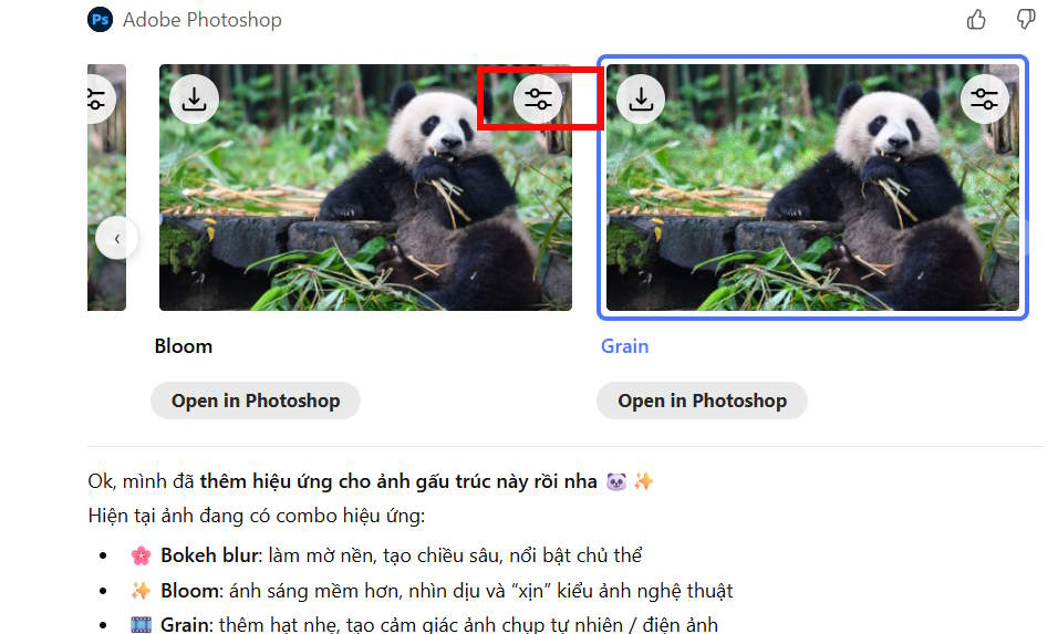 Hiệu ứng ảnh bằng Photoshop trong ChatGPT
