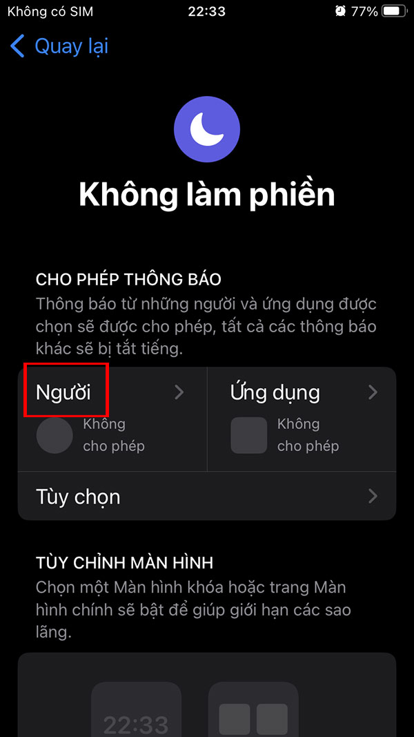 Chọn người nhận cuộc gọi