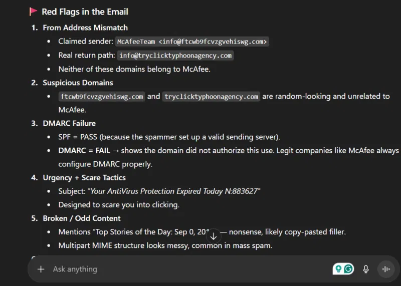 ChatGPT quét email lừa đảo