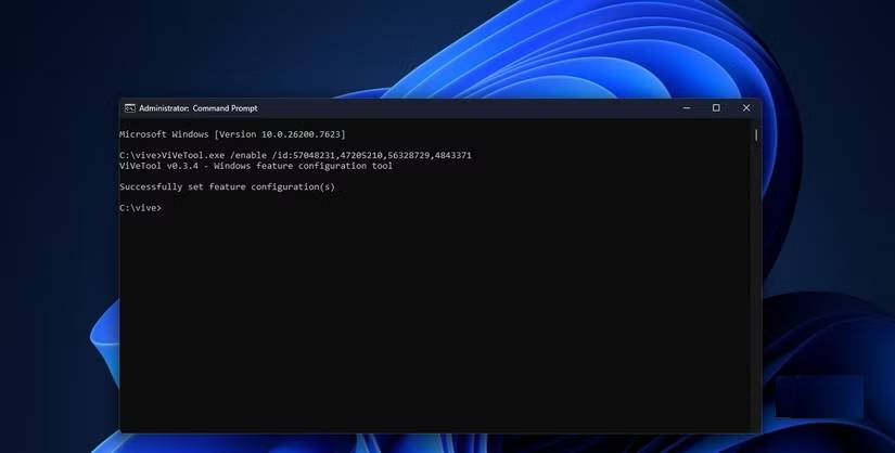 Chạy ViVeTools trên Windows 11