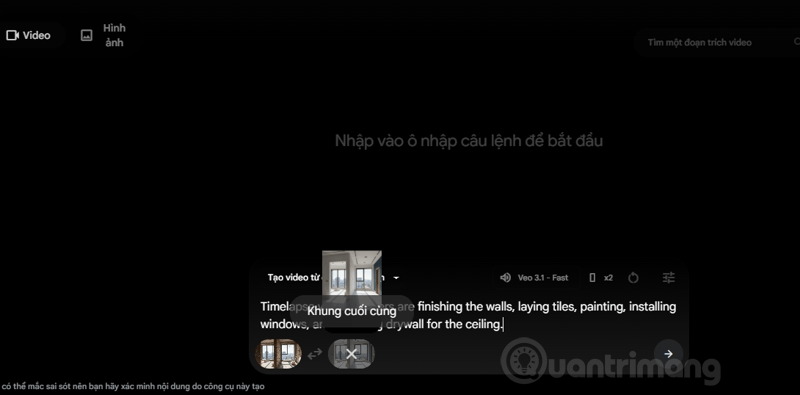 cách tạo video timelapse bằng gemini