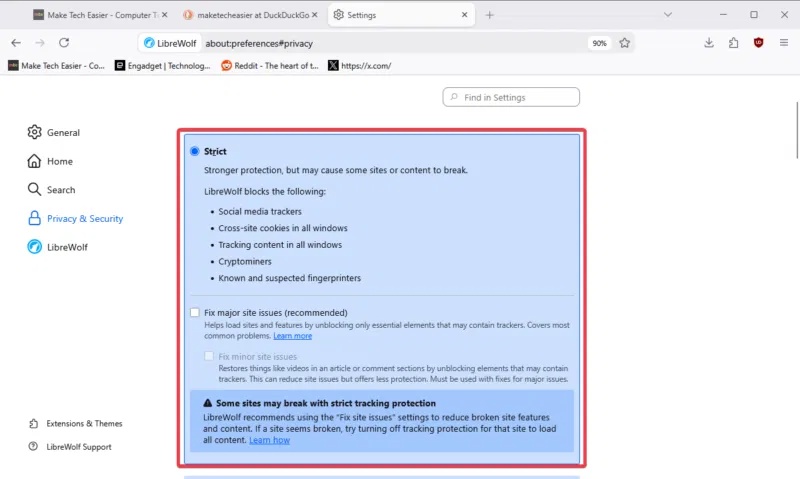 Cảnh báo nghiêm ngặt về việc trang web bị lỗi