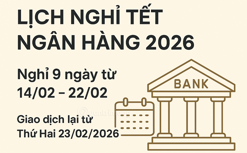 lịch nghỉ tết âm ngân hàng