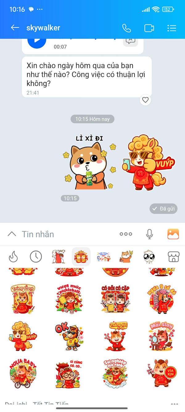 Sticker Tết Bính Ngọ