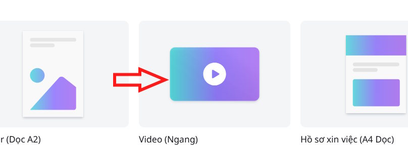 Tạo video ngang trên Canva