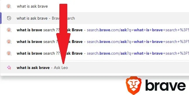 Sử dụng Ask Leo trong Brave