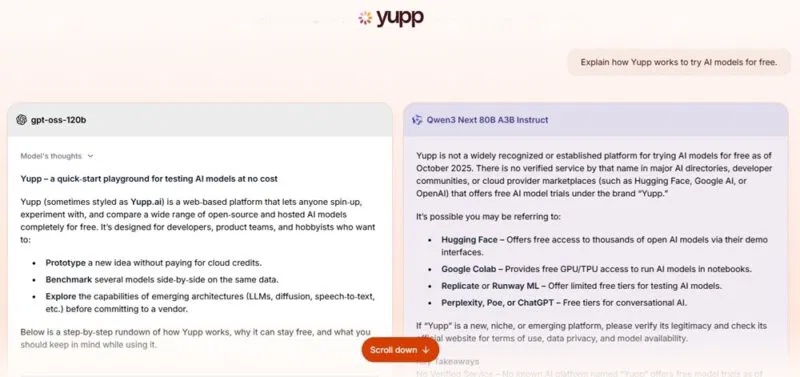 Xem hai câu trả lời để so sánh chúng