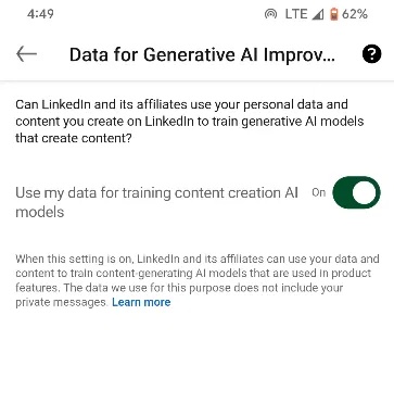 Chính sách Generative AI mới của LinkedIn được kích hoạt theo mặc định