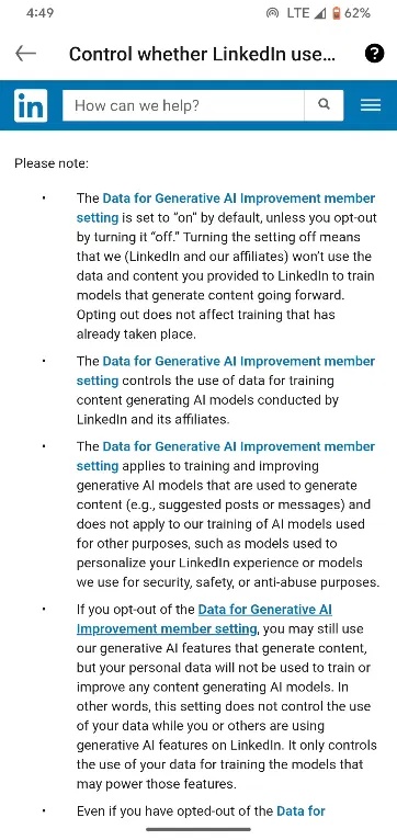 Tại sao bạn nên quan tâm đến việc từ chối chính sách Generative AI của LinkedIn