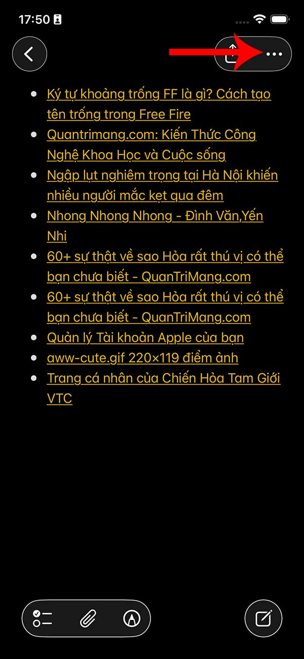 Ghi chú trên iPhone