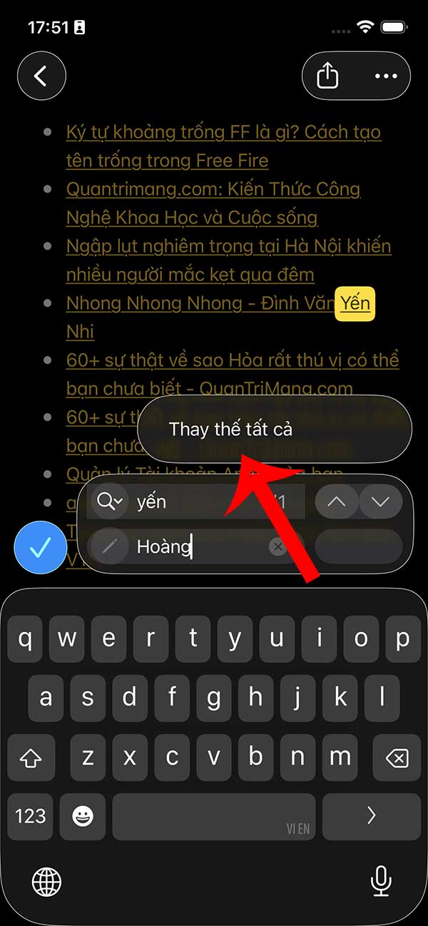 Thay thế tất cả từ 