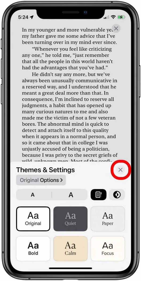 Đổi giao diện trên Apple Books