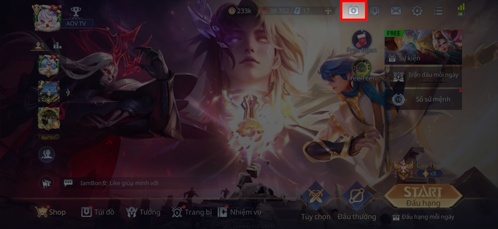 Video tải trên Liên quân Mobile