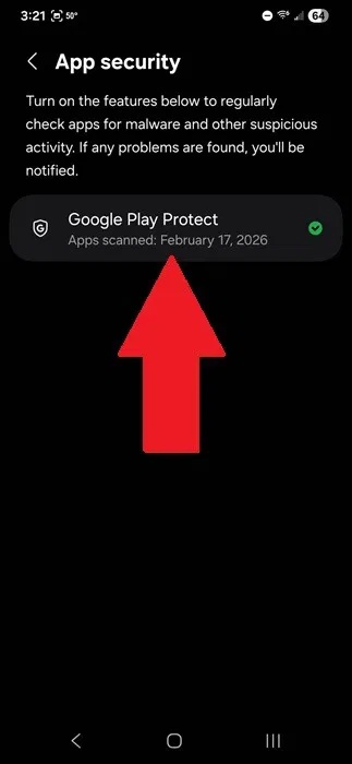 Bật Google Play Protect để tránh phần mềm diệt virus giả mạo trên Android.