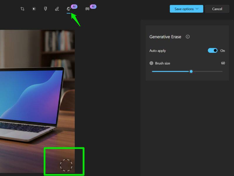 Dùng công cụ xóa tự động trong ứng dụng Photos để làm sạch hình ảnh