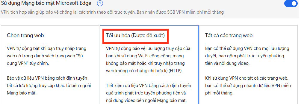 Cách bật VPN miễn phí trên Microsoft Edge