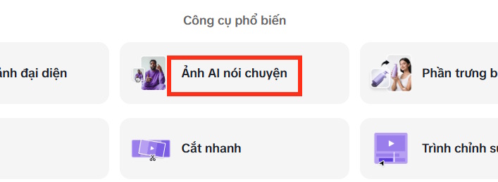 Công cụ ảnh AI nói chuyện tạo trên Pippit