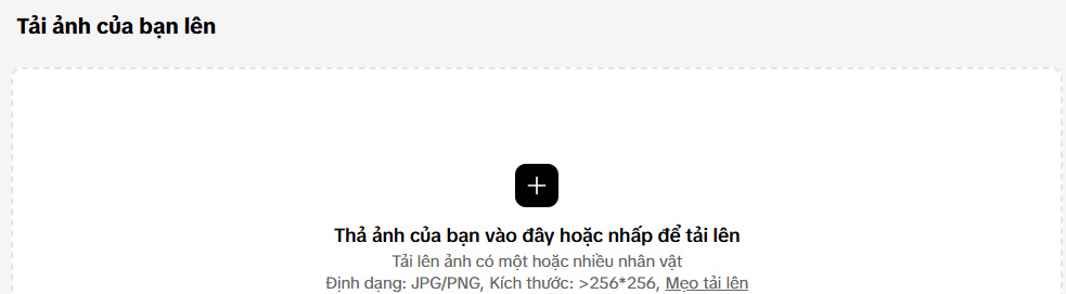 Tải ảnh lên Pippit