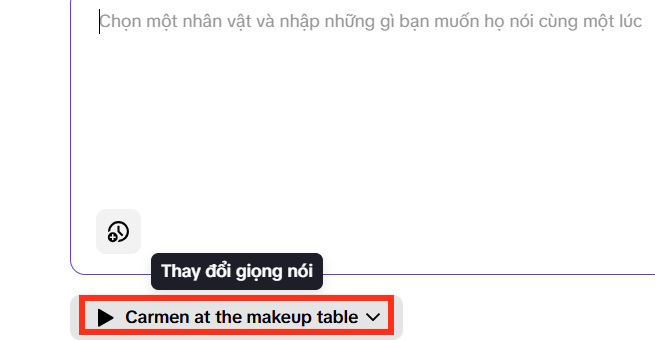 Chọn giọng nói trong video tạo trong Pippit