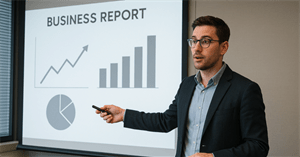 99+ Prompt tạo slide thuyết trình lĩnh vực kinh doanh AI