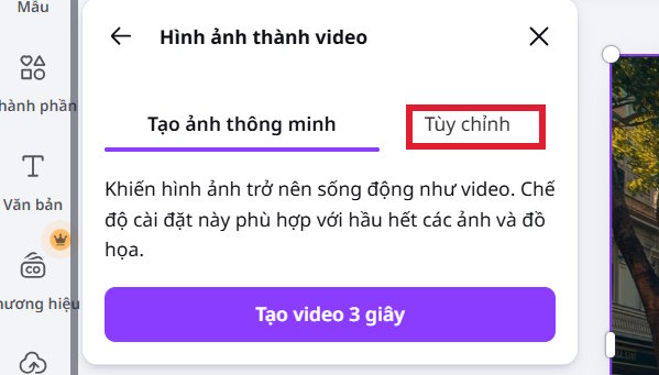 Mô tả video tạo trên Canva