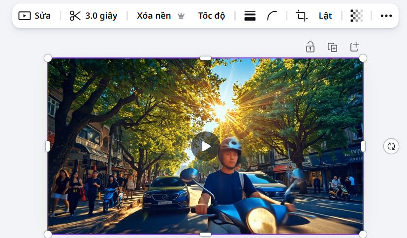 Chỉnh sửa video AI tạo trên Canva