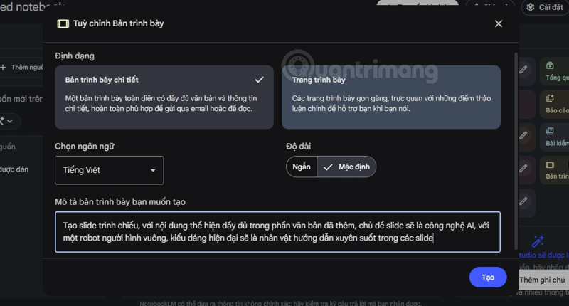 slide thuyet trinh notebook