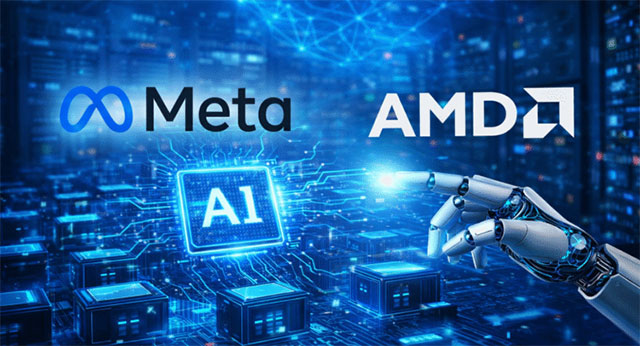 AMD chốt thỏa thuận chung ứng GPU AI 100 tỷ USD với Meta