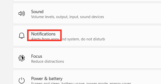 Chỉnh thông báo trên máy tính