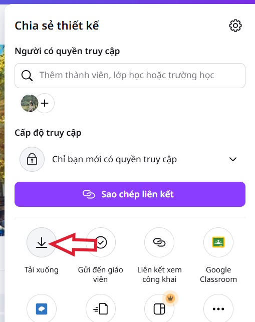 Tải video trên Canva