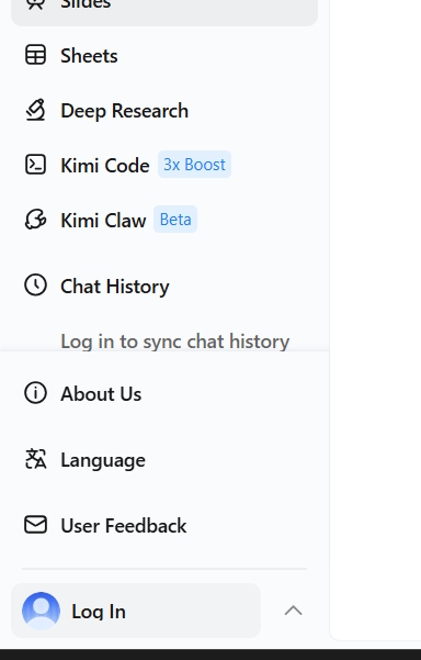 Tạo tài khoản Kimi AI