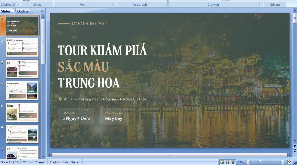 Slide thuyết trình tạo trên Kimi AI