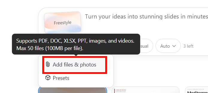 Tải dữ liệu lên Kimi AI