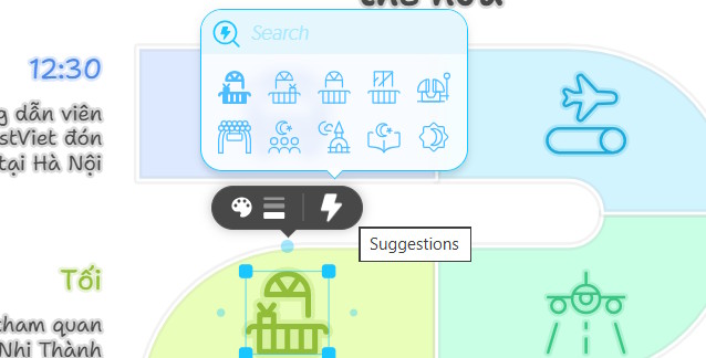 Đổi nội dung sơ đồ tư duy trên Napkin AI